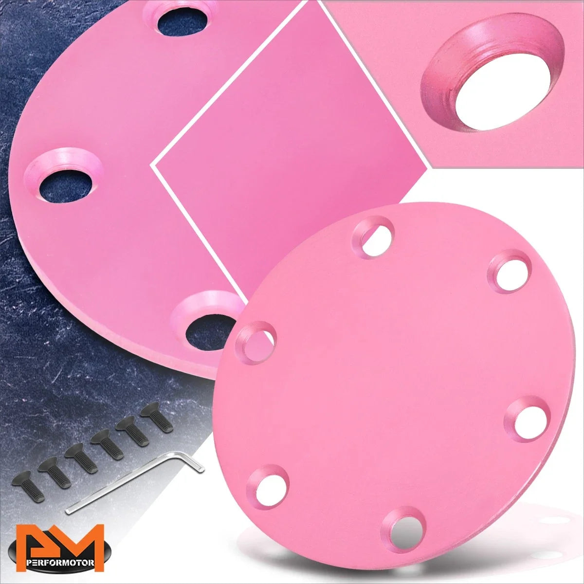 NRG STR-250PK 6-Bolt Horn Delete Plate for Universal Vehicles (N/A)