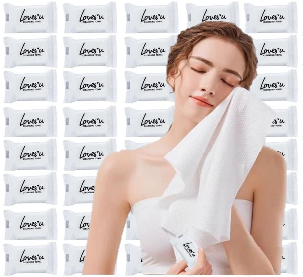 40pcs Portable Disposable Washcloths for Travel