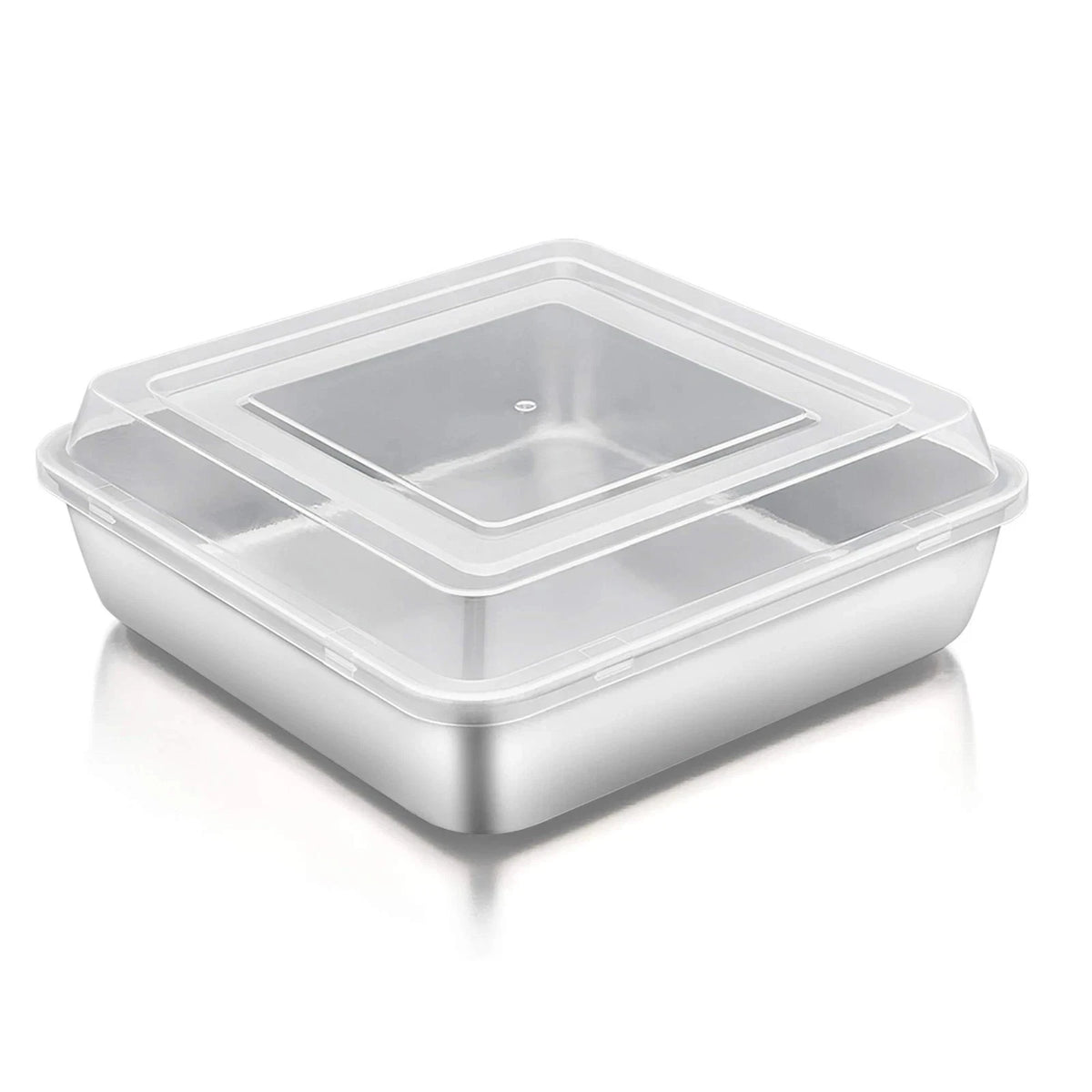 8 x 8-Inch Square Baking Pan with Lid for Cake Brownies