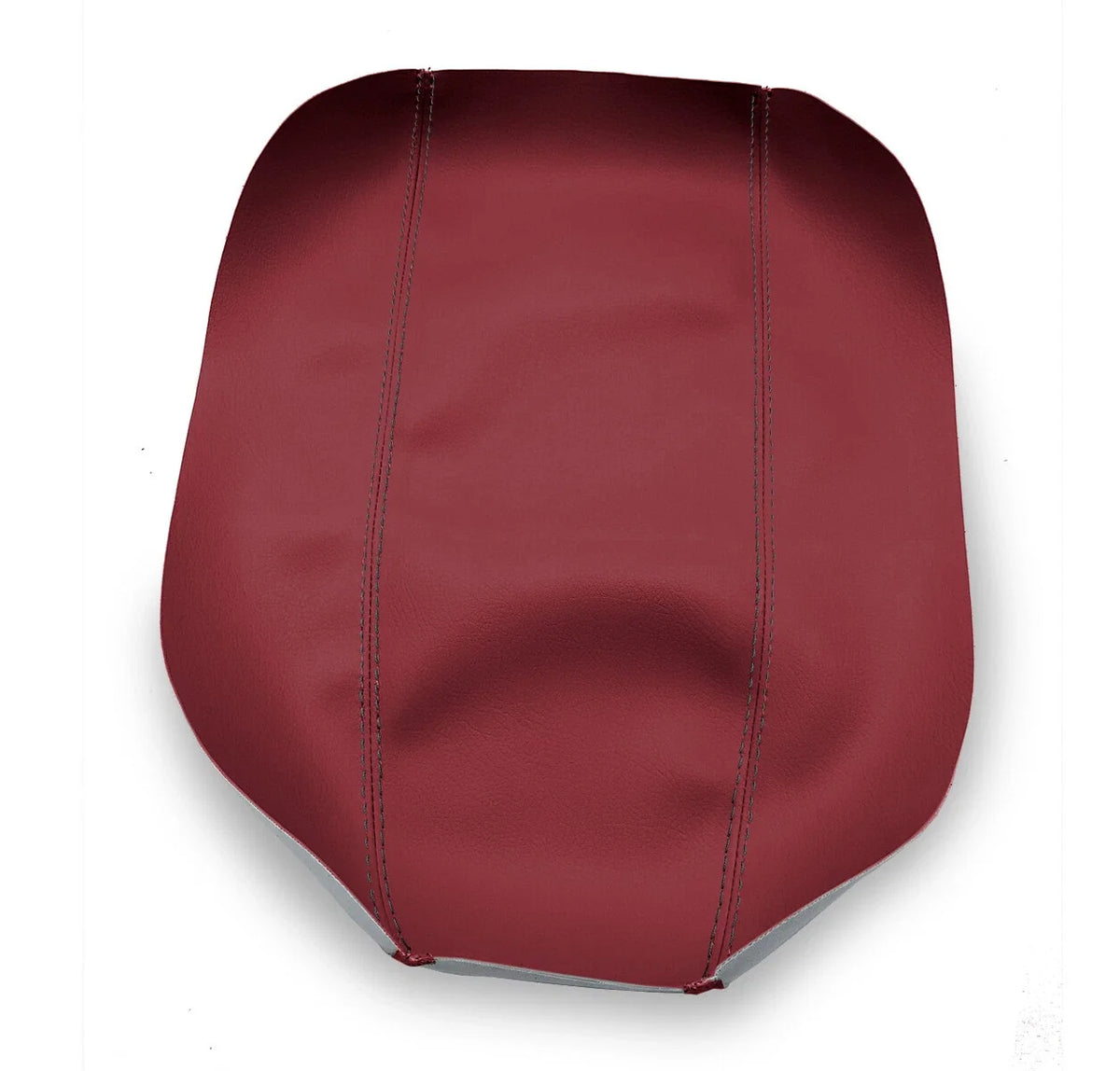 Leather Console Lid Armrest Cover for Pontiac GTO (2004–2006) Red Black Stitch