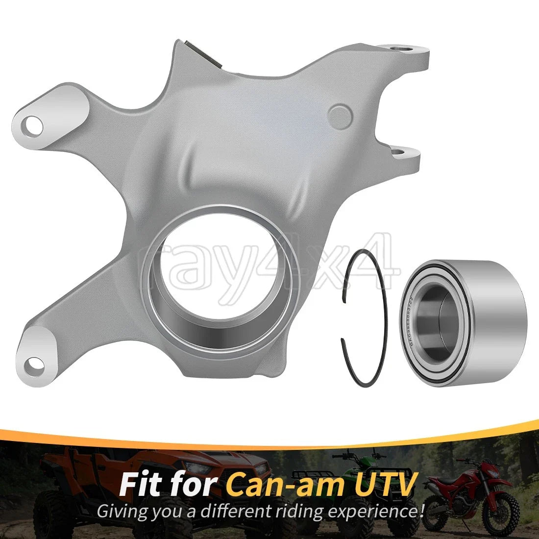 Left Front Steering Knuckle w/Bearing for Can-Am Maverick X3 R Turbo (2017–2021)