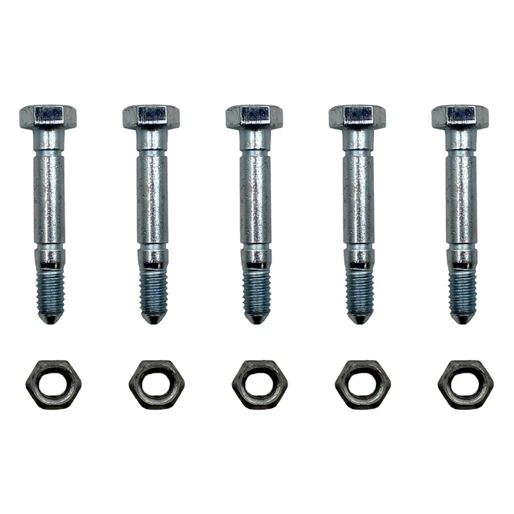 5 Pack Shear Pins & Nuts for Ariens Snow Blower (510015, 51001500)