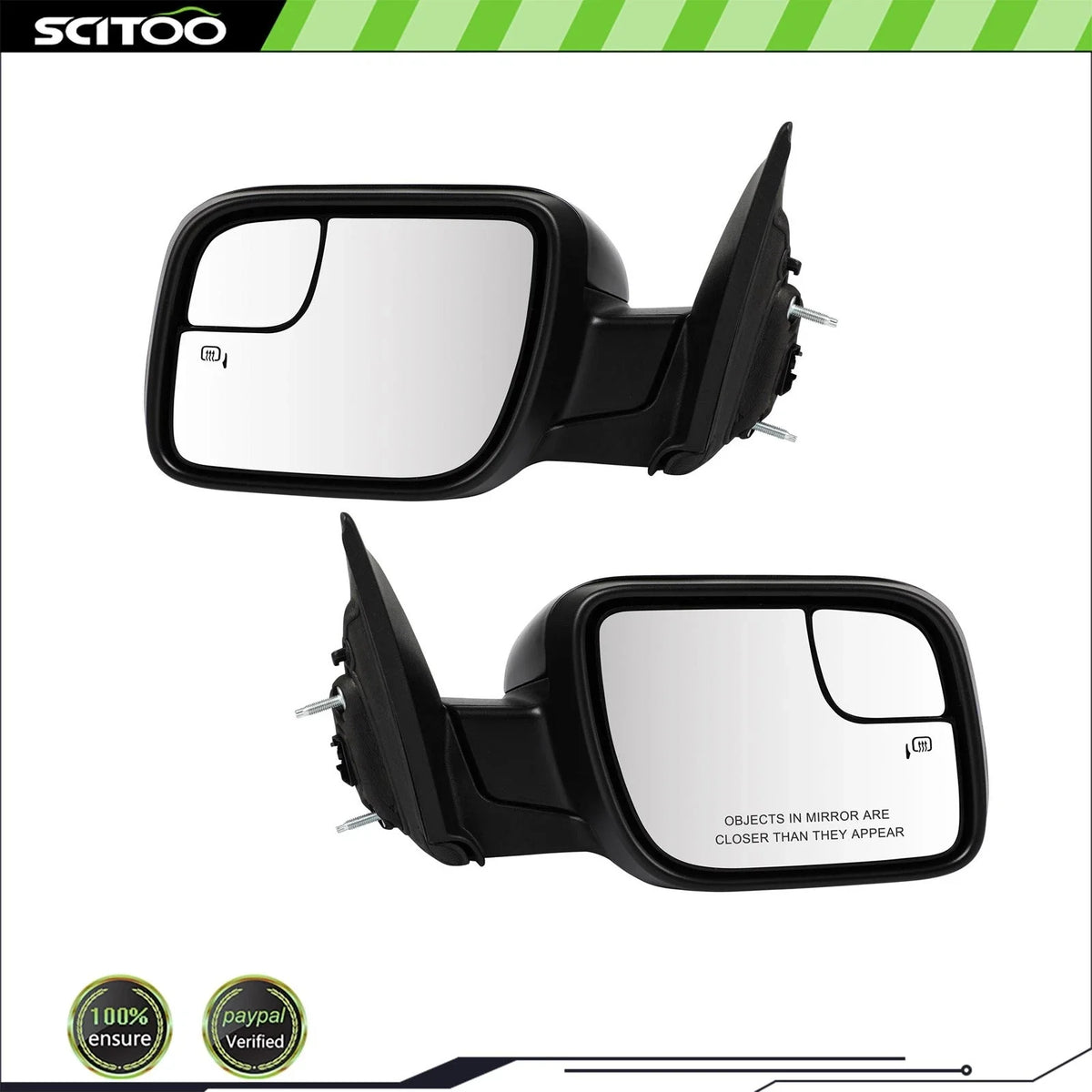 Pair Side View Mirror Signal Puddle Heated for Ford Explorer (2011–2015) 7 PIN