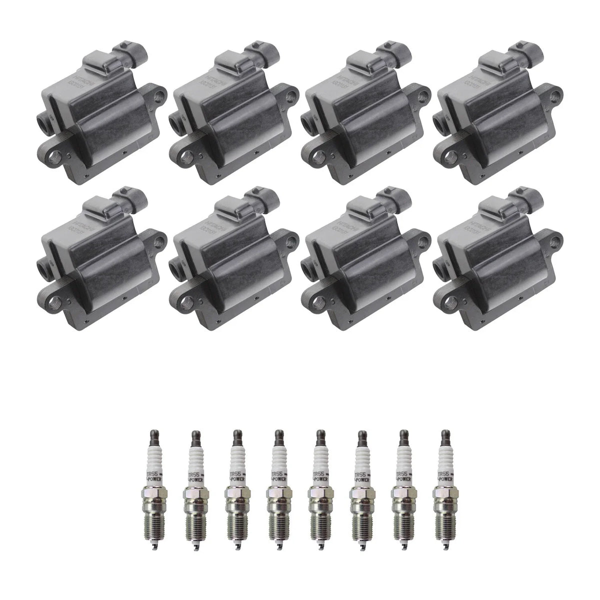 Set of 8 Ignition Coils & NGK Spark Plugs for Silverado 3500 V8 (2007–2014)