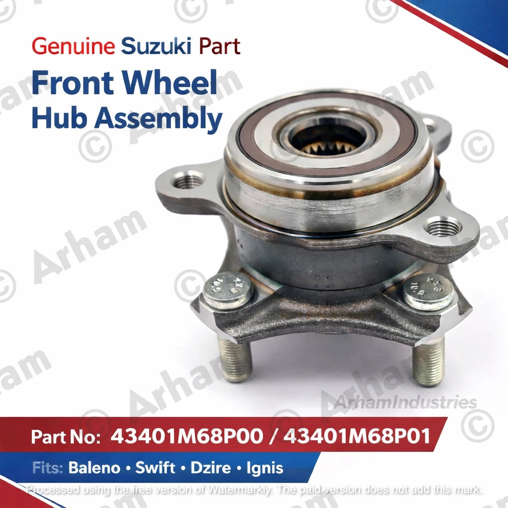 Front Wheel Hub for Suzuki Baleno Swift Dzire Ignis (43401M68P00, 43401M68P01)