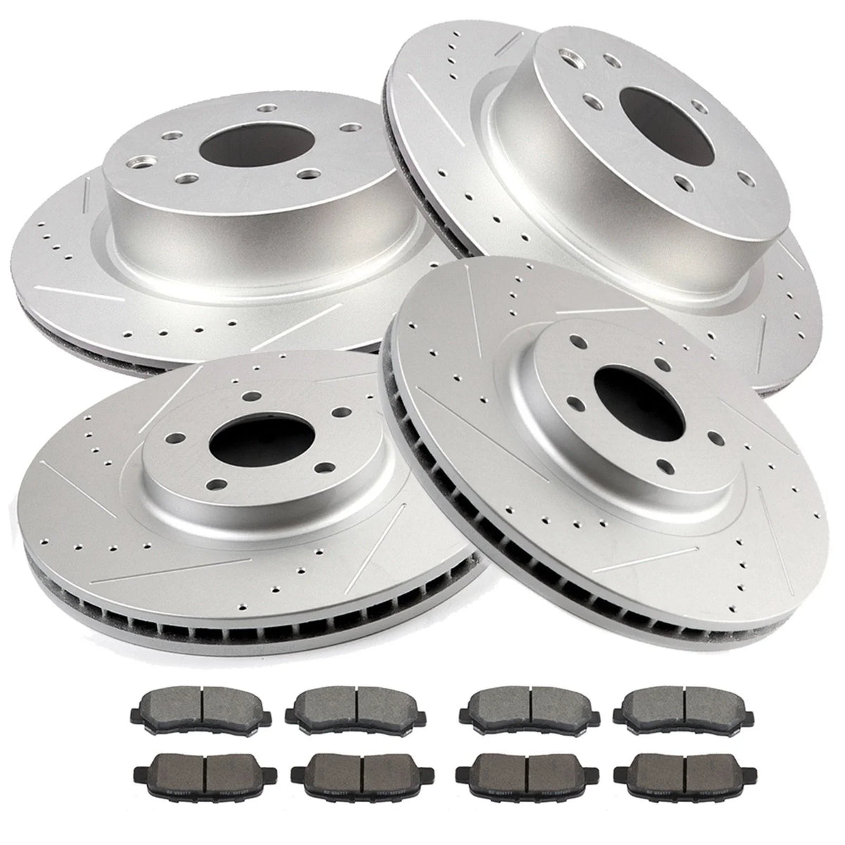 Brake Rotors + Metallic Pads for Nissan Maxima (2009–2014, 2016–2017)