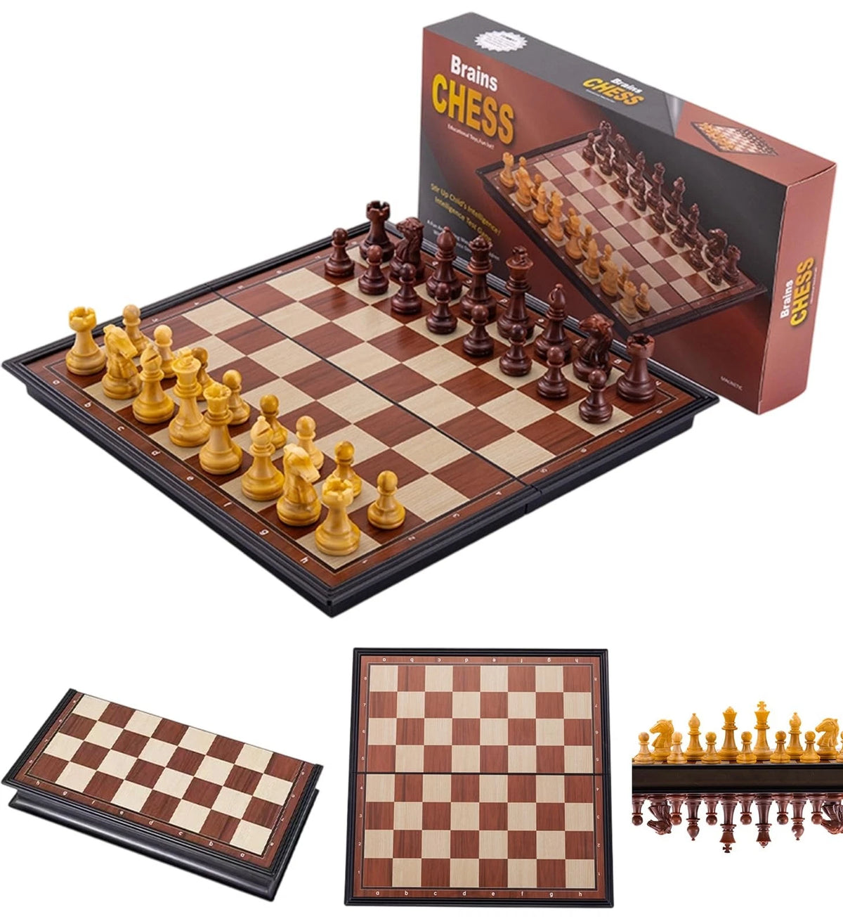 Magnetic Travel Chess Set for Portable Game 9.5 Inch