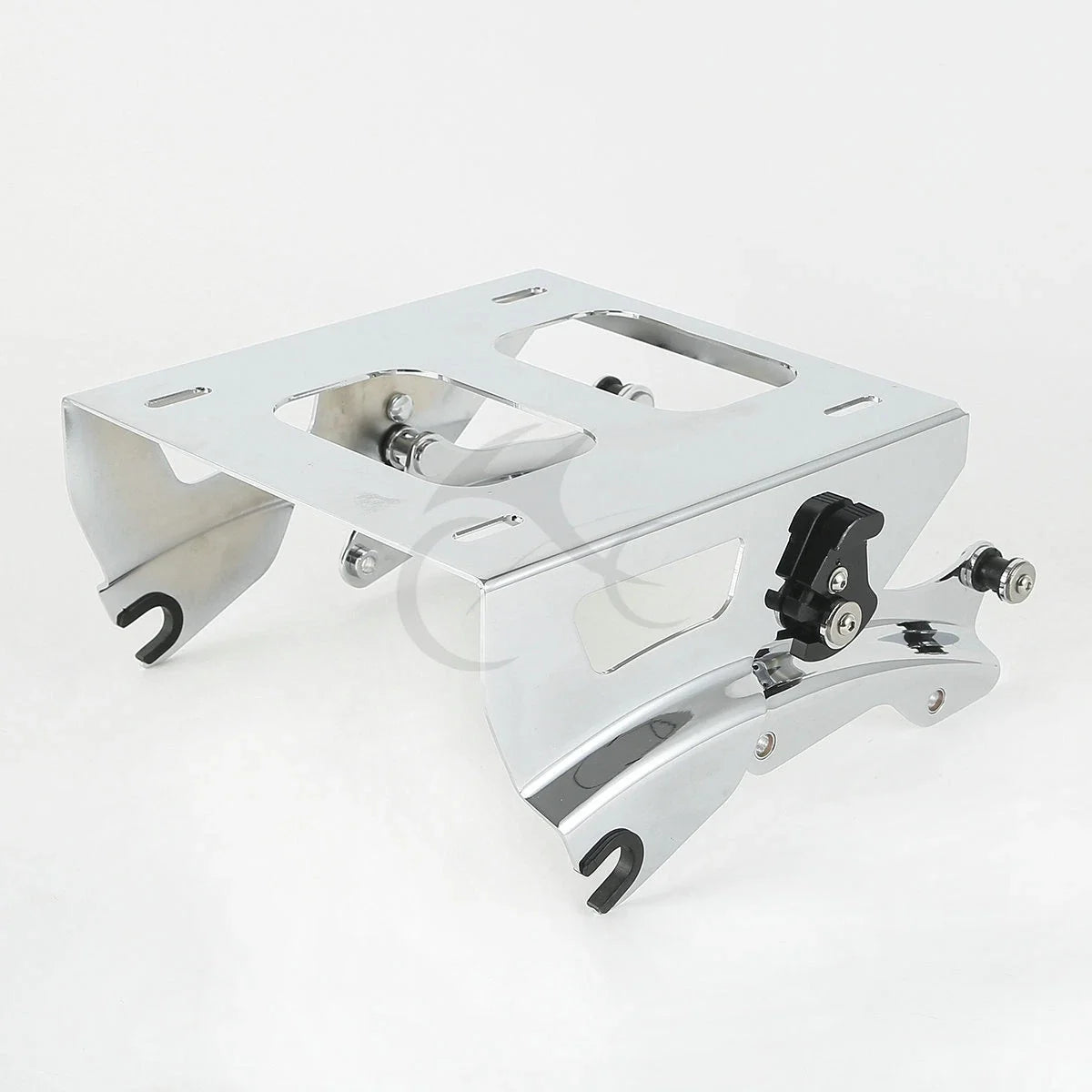 Chrome Solo Mount Rack Docking Hardware Kit for Harley Touring (2014–2026)