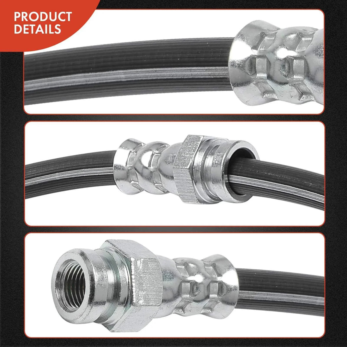 2X Front Brake Hydraulic Hose for Ford Escort Mercury Tracer (1994–1997)