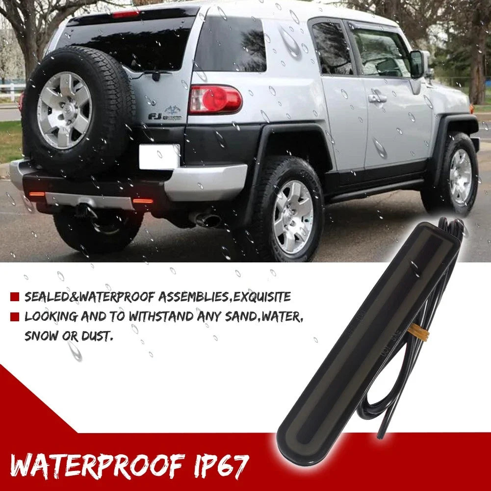 LED Rear Bumper Reflector Lights for Toyota FJ Cruiser (2007–2014)