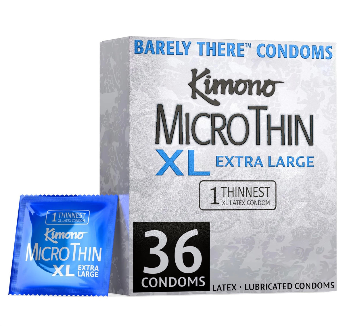 MicroThin XL Kimono Condoms for (Pack of 36)