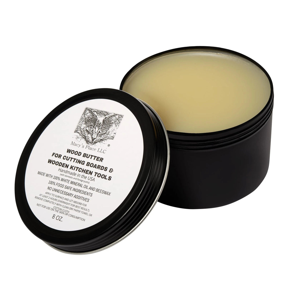 Wood Butter Cutting Board Wax for Universal Use (8 fl oz)