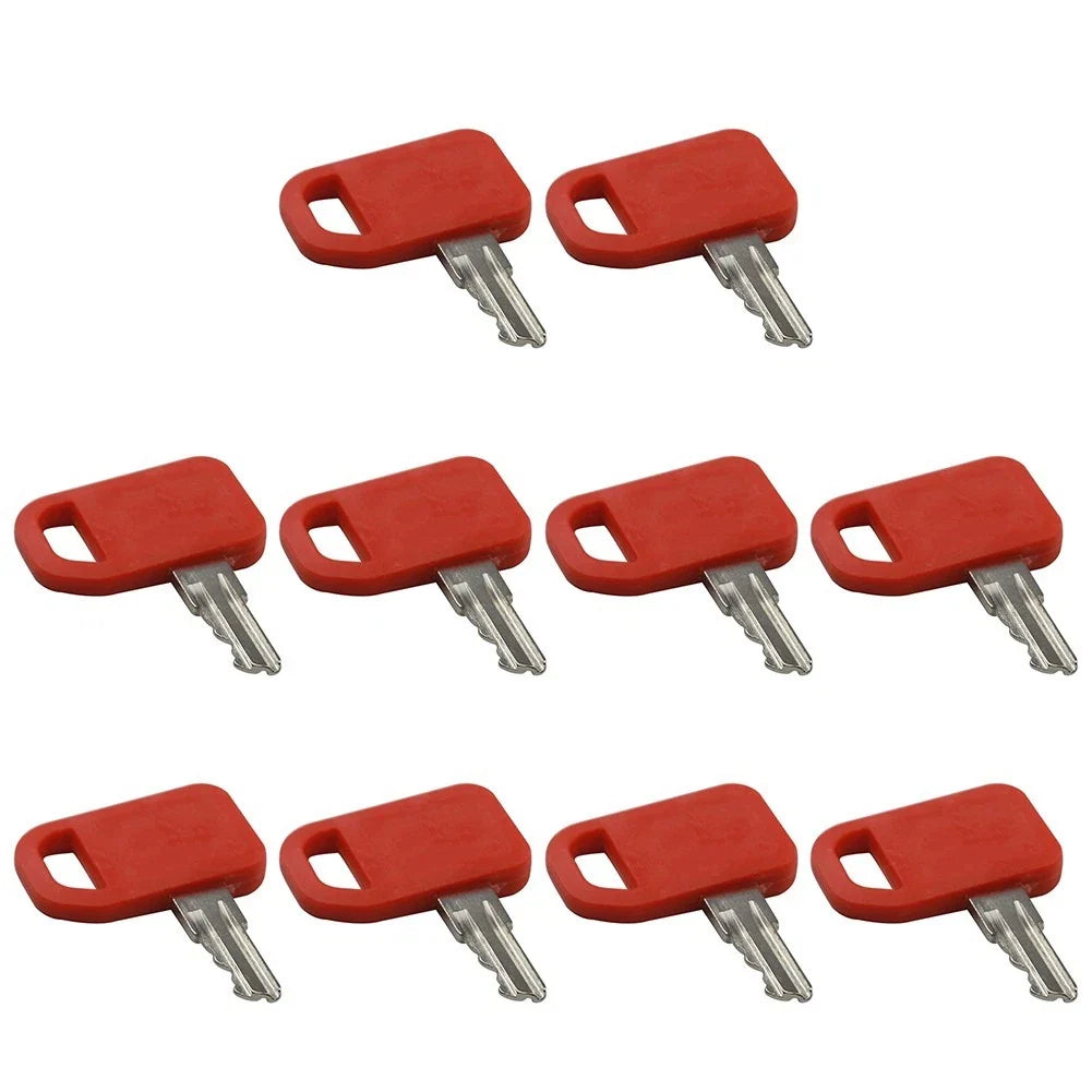 10X Ignition Key Set for Heavy Equipment AT195302 OEM Replacement