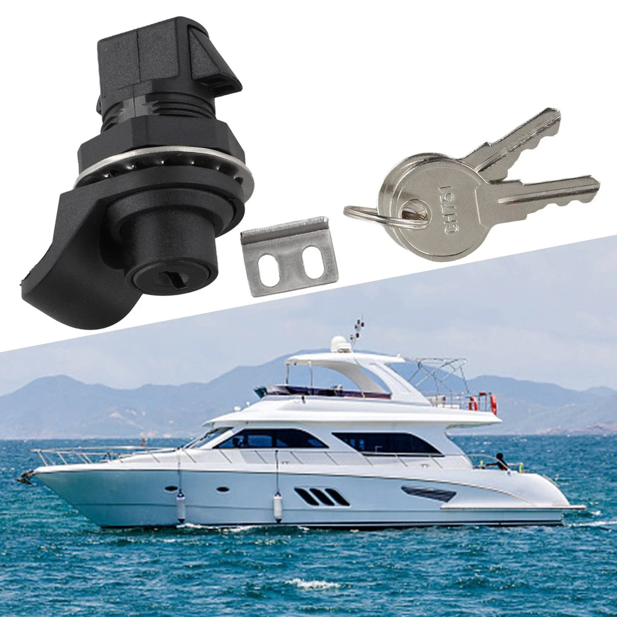 Locking Latch for Marine Radio Boxes and Tool Applications (Universal)