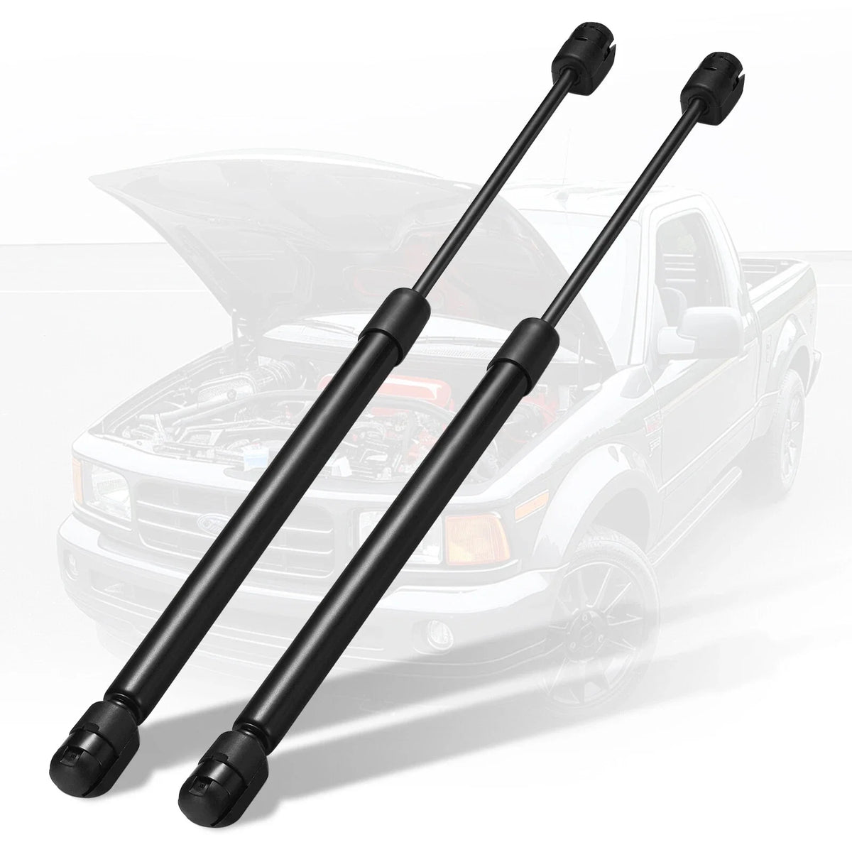 2X Gas Shocks Struts C16-06389 for Leer Camper Shell Truck Topper (14 In, 24 Lbs)