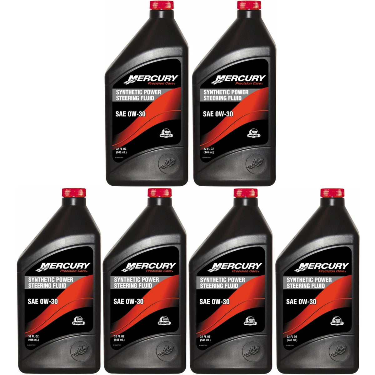 6X Power Trim Hydraulic Fluid for Mercury Marine/Mercruiser (OEM 92-858077K01)