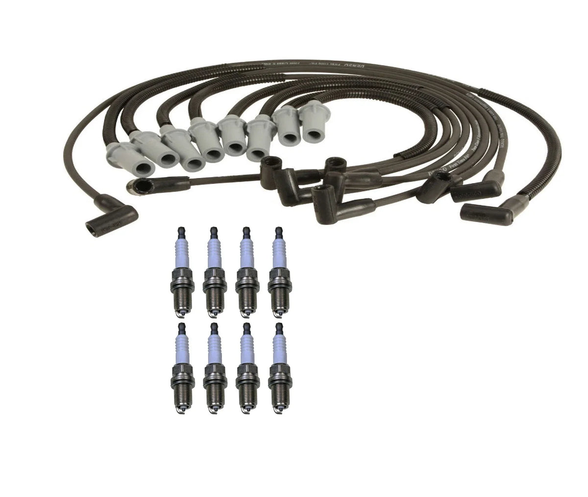 Denso Wire Set & 8 U-Groove Spark Plugs for Dodge 5.2 5.9 V8 (1994–2003)