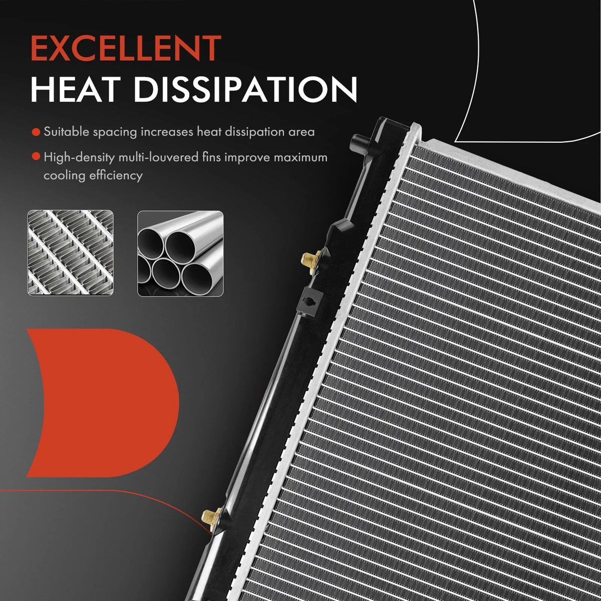 Radiator with Oil Cooler for Toyota Corolla, Chevy Prizm (1998–2002)