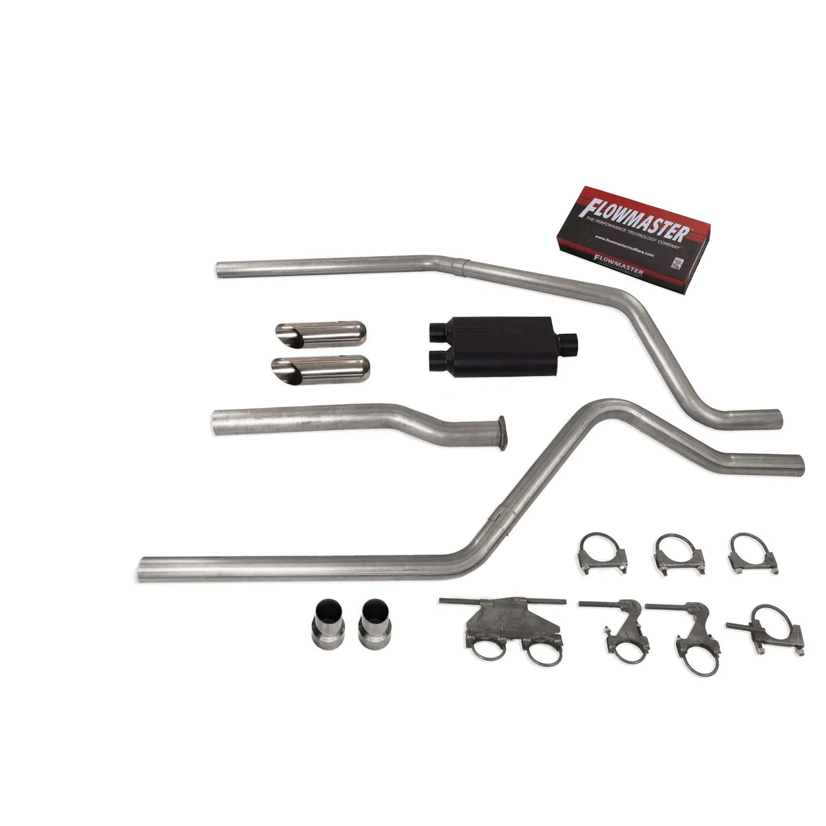 3" Dual Exhaust Kit for Dodge Ram 1500 (2019–2025) Flowmaster Super 44 SC Tip