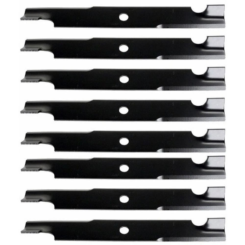 Set of 8 Notched Mower Blades for Bad Boy (Fits 18" X 5/8")