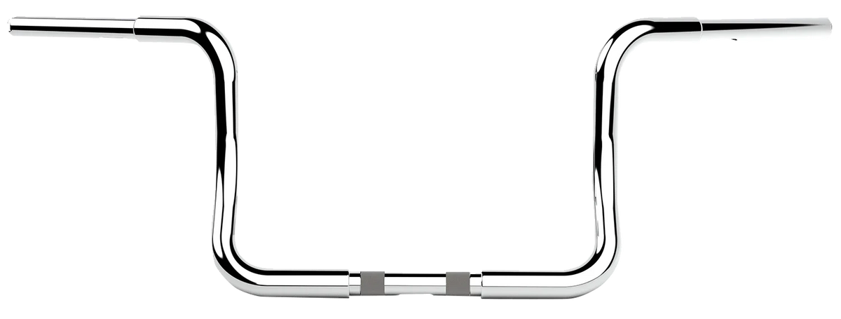10" Chrome Twin Round Handlebar for LA Choppers (LA-7325-10C)