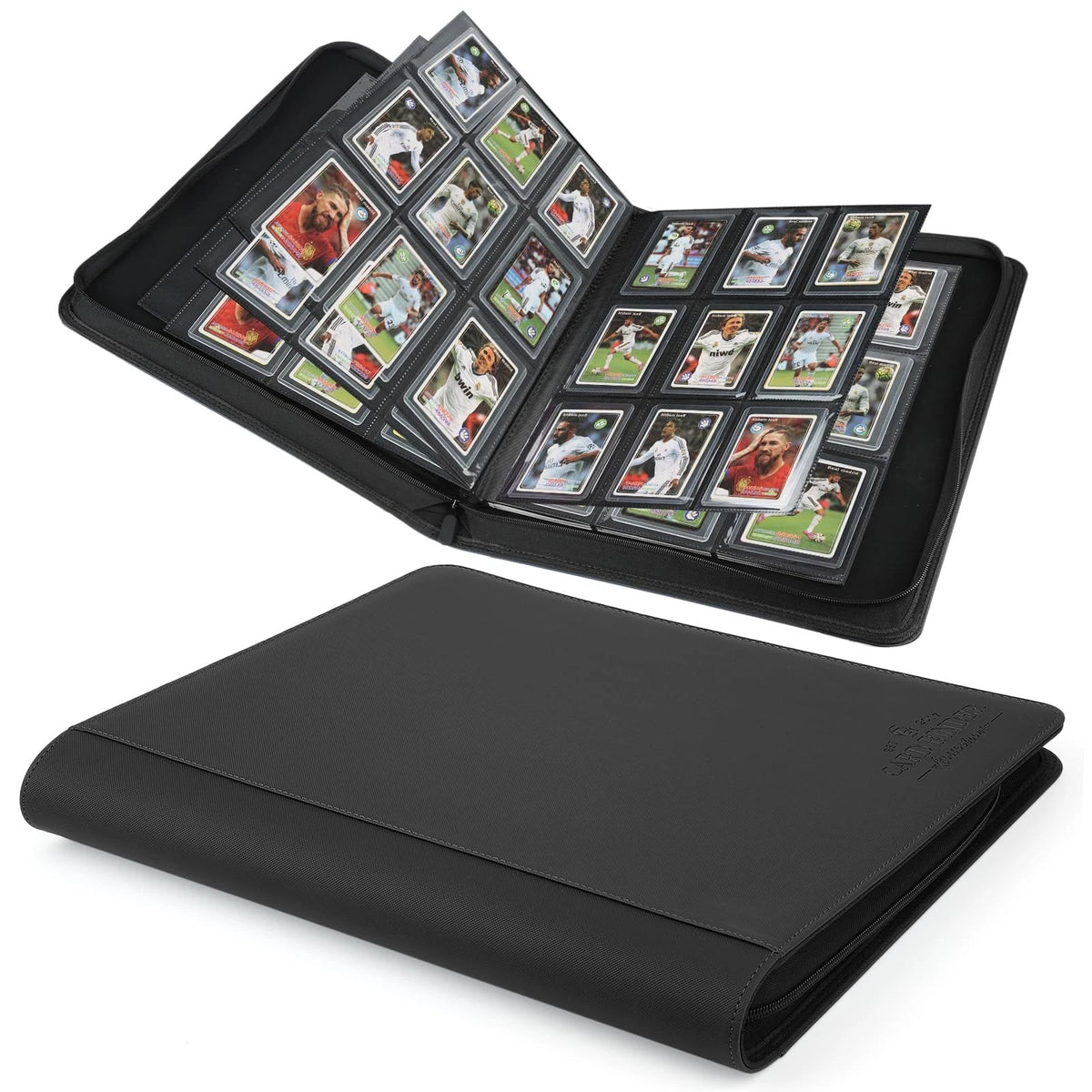 Set of 4 Toploader Hard Cases for 9-Pocket Cards (Black)