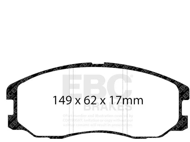 Front Brake Pad Set for Suzuki XL7 (2007–2009) KS243KK