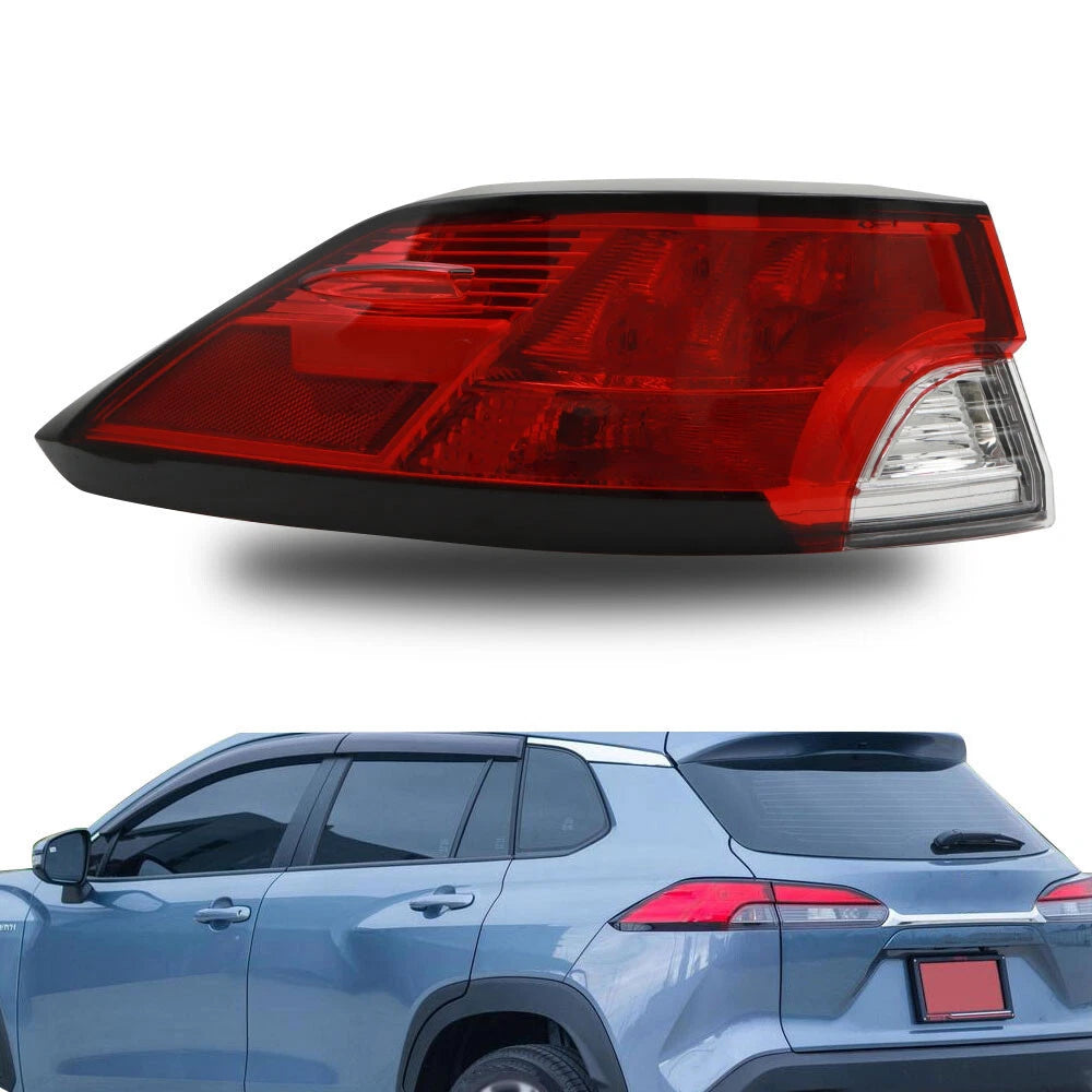 Chrome Halogen Left Driver Tail Light for Toyota Corolla Cross (2022–2023) 81560-0A160