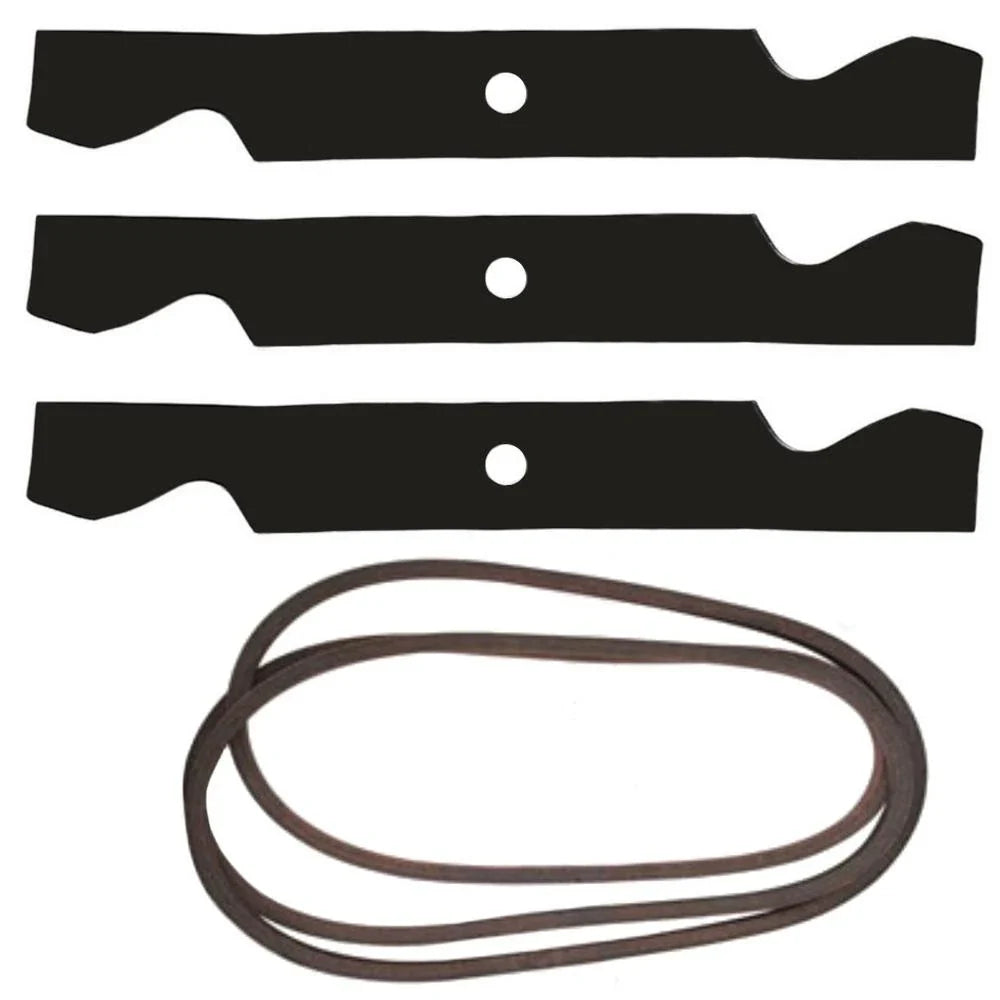 Mower Blade & Deck Belt Set for Cub Cadet (Replaces 742-04068)