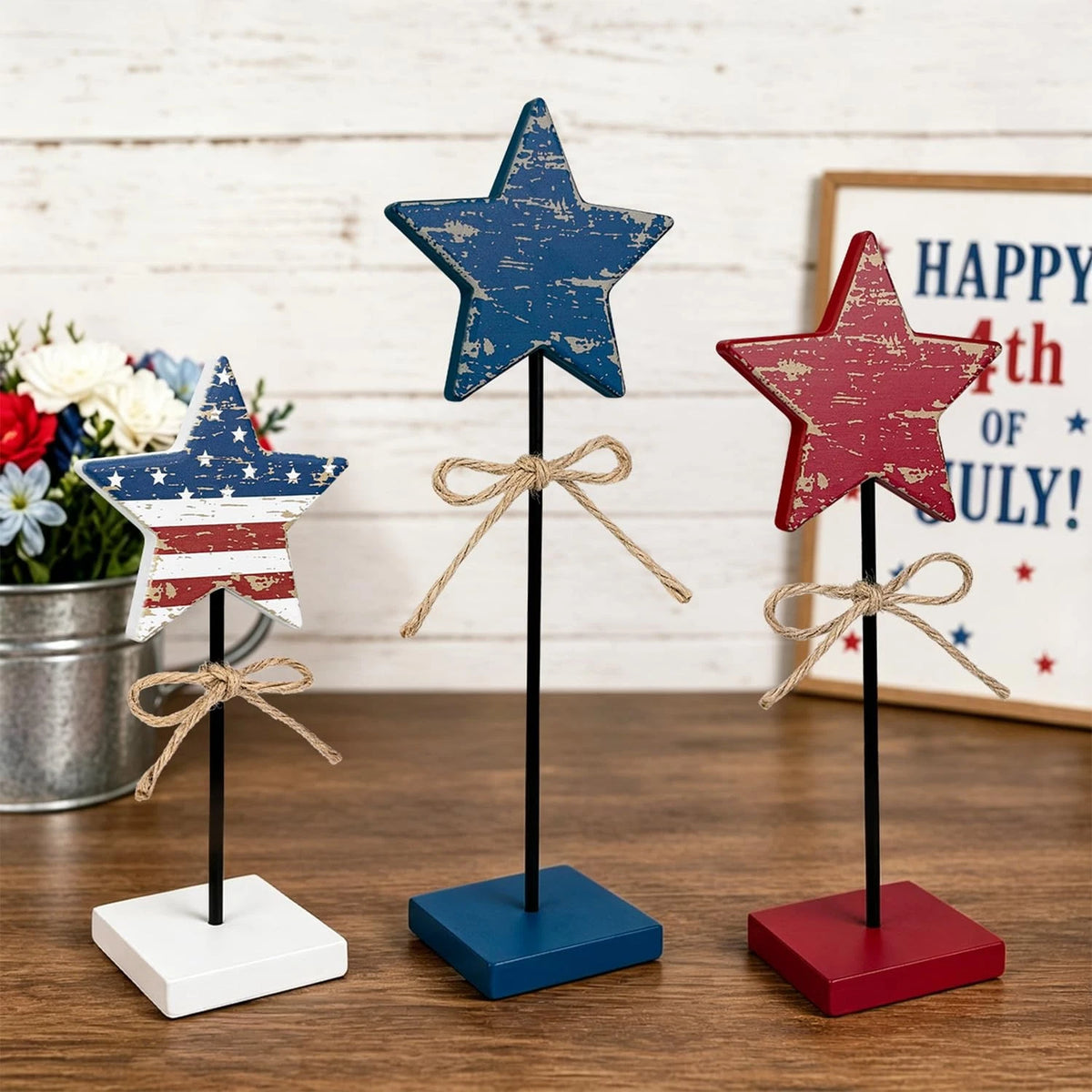 3 PCS Indoor Home Decorations for 4th of July