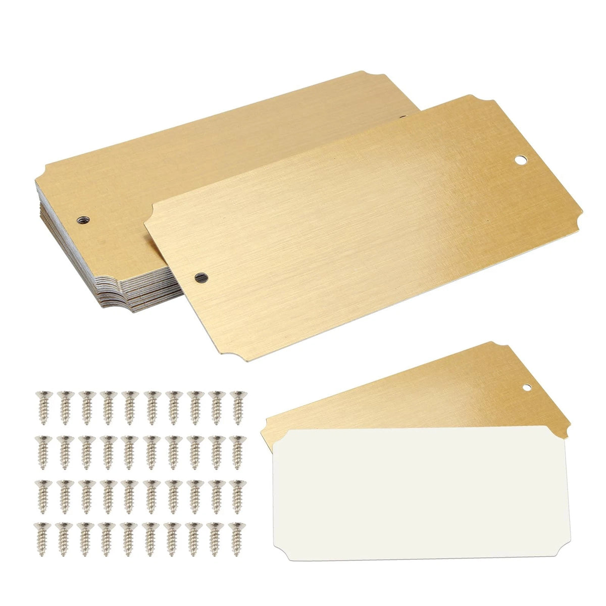 20 Pcs Laser Engraved Name Plates for Customization