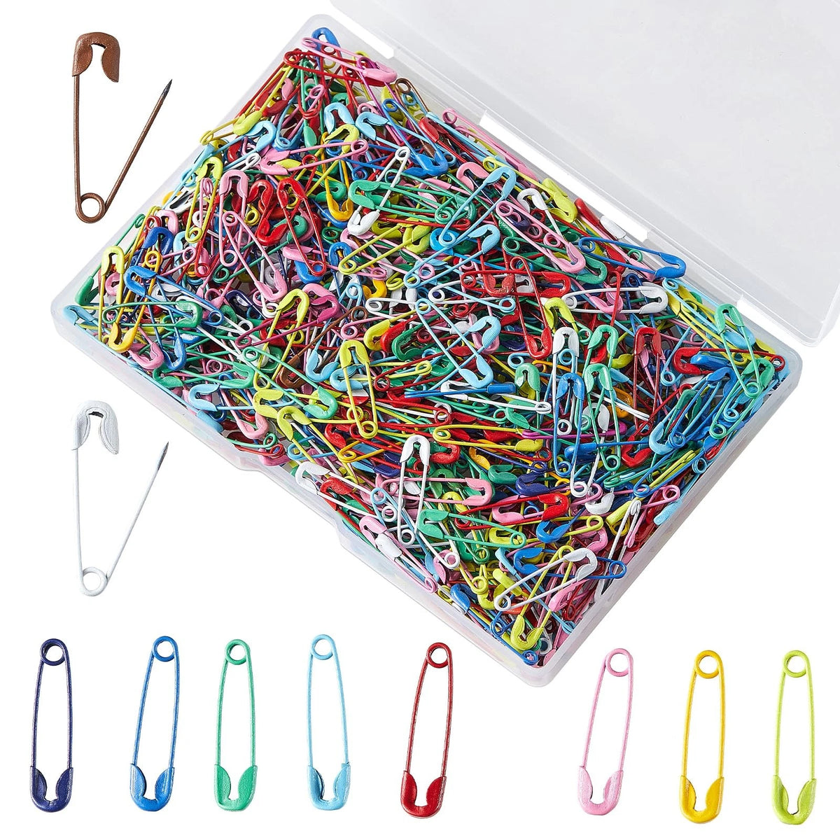200PCS Safety Pins for Clothes (19mm)