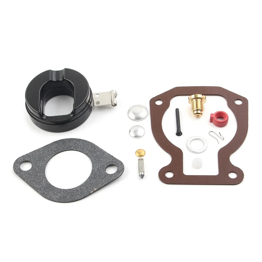 Carburetor Carb Kit w/ Float for Johnson Evinrude 9.9 15 HP (1974–1988) #398452