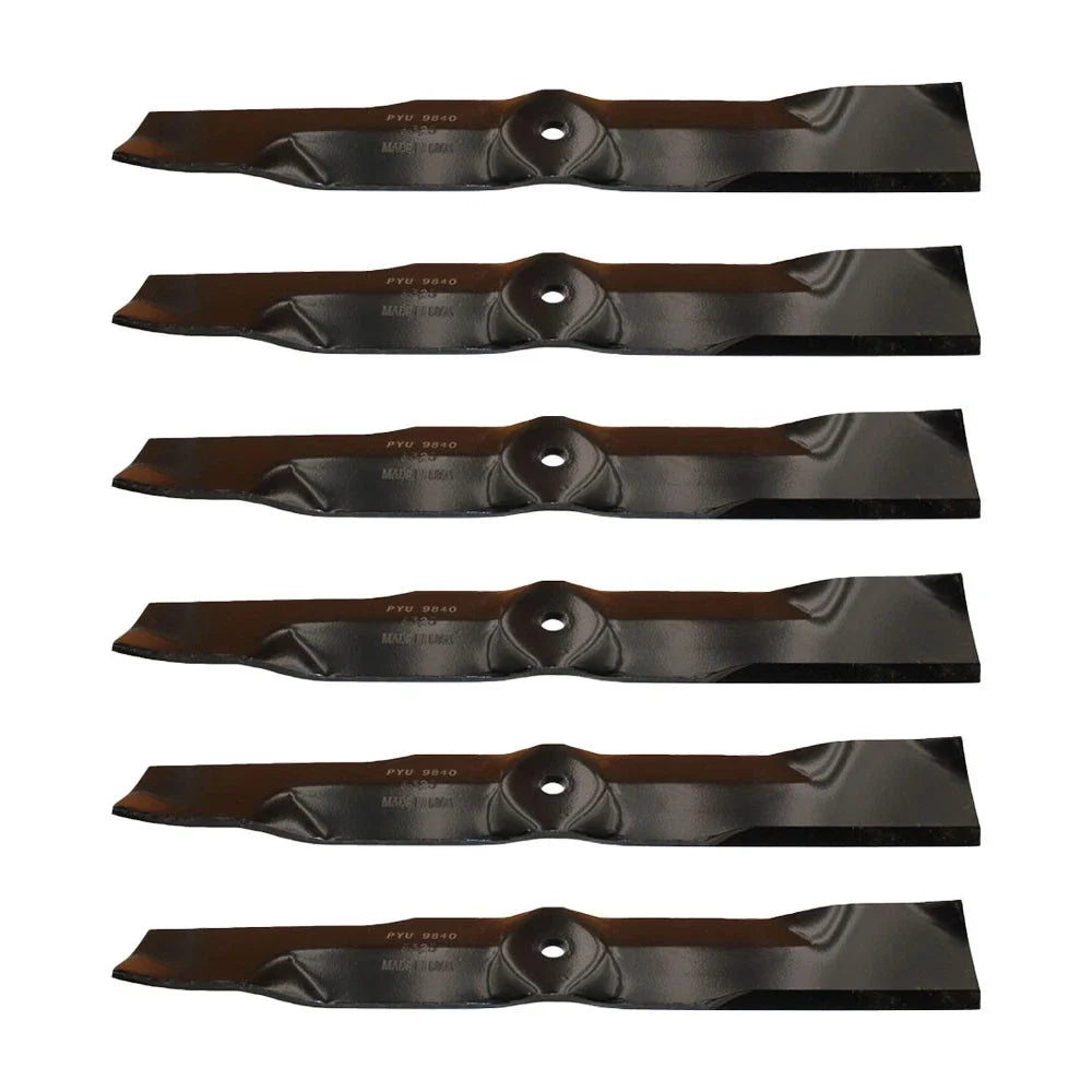 6 Pack Mower Blades for Grasshopper 320238 (Fits 52" Contour Blade)