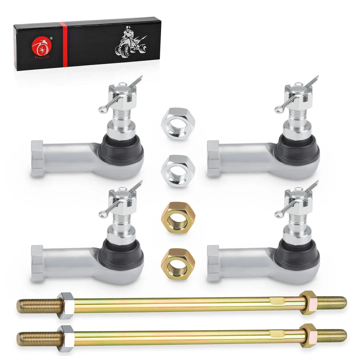 Set of 2 Tie Rod Ends for Honda Rancher 420 TRX420TM (2007–2013)