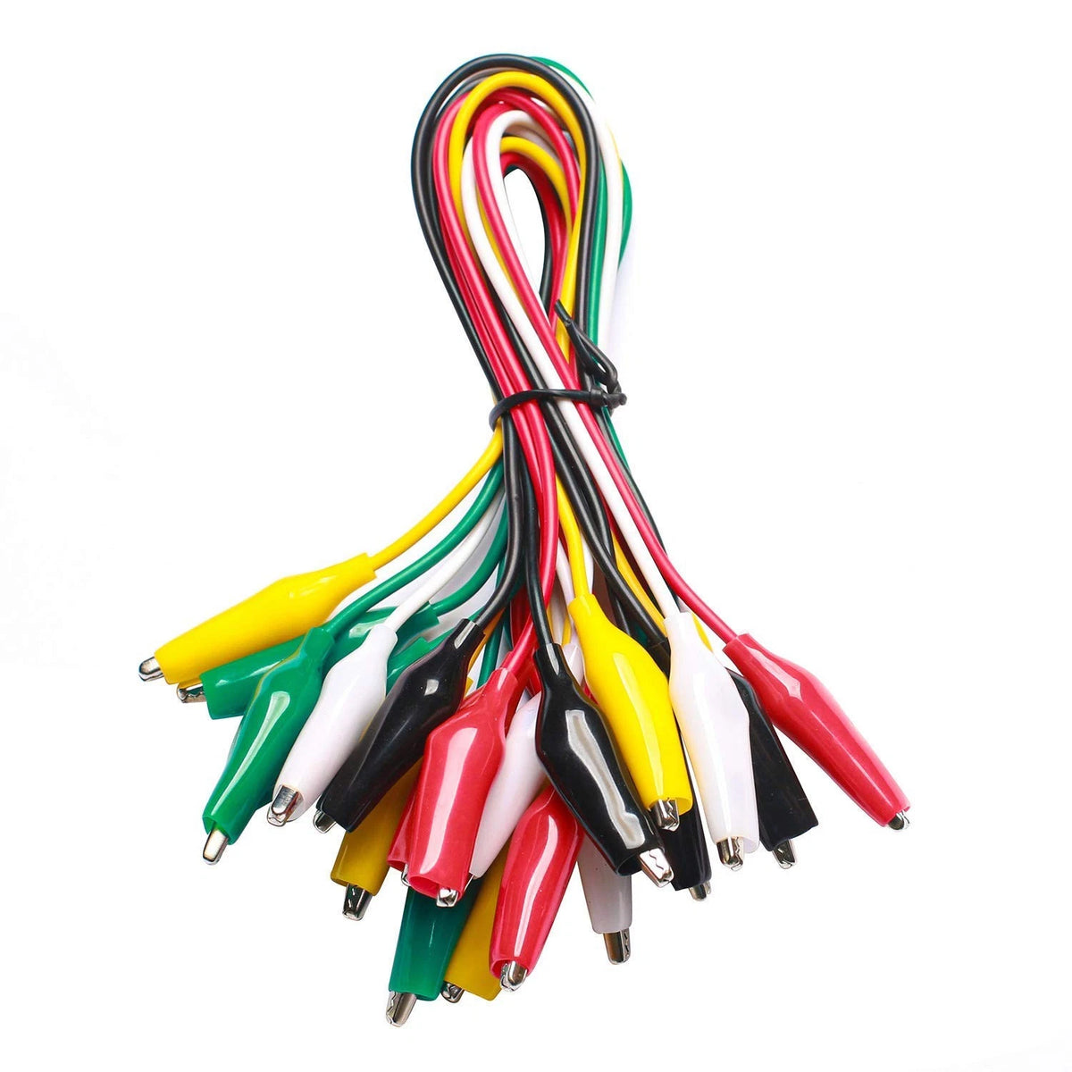 10-Piece Test Lead Set with Alligator Clips - Green