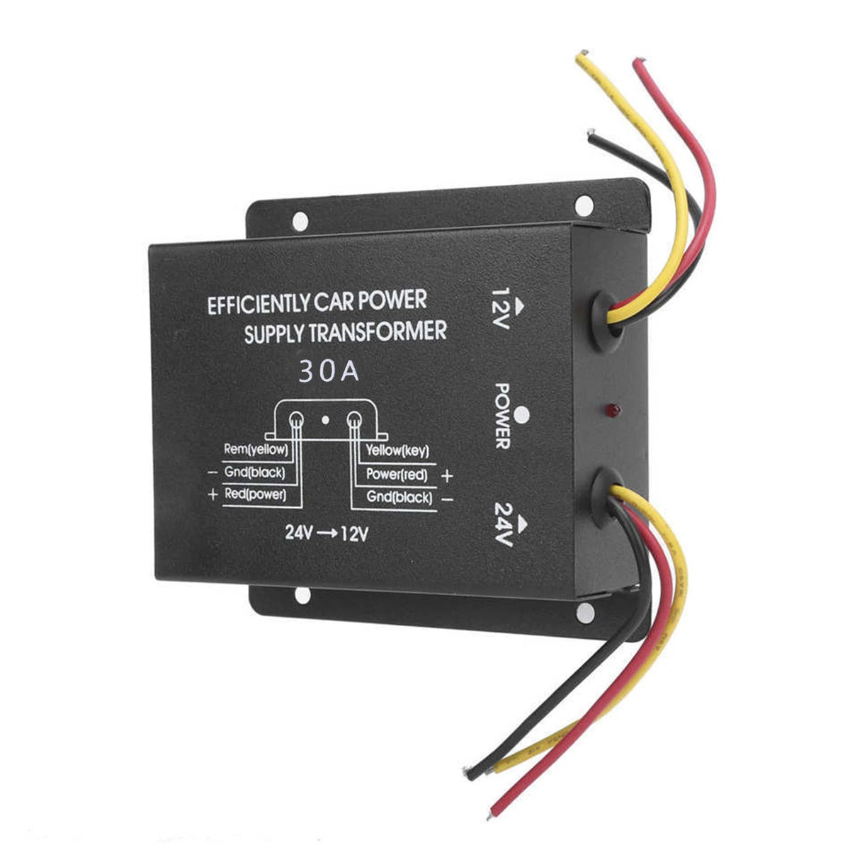 24V to 12V Voltage Reducer Inverter for Car (10-30A)