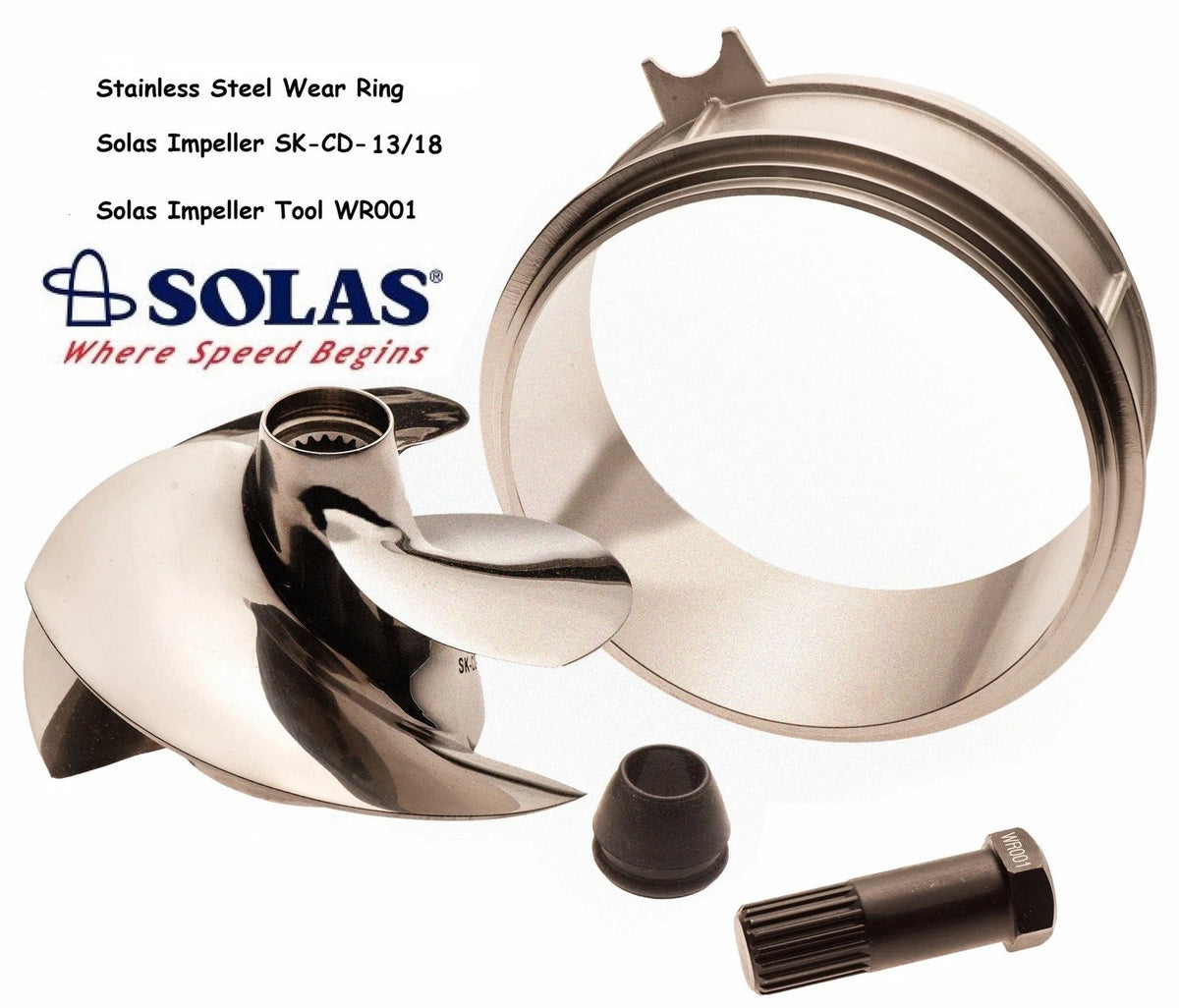 Solas Impeller for Sea Doo Spark (SK-CD-13/18) 112-22-001-K8