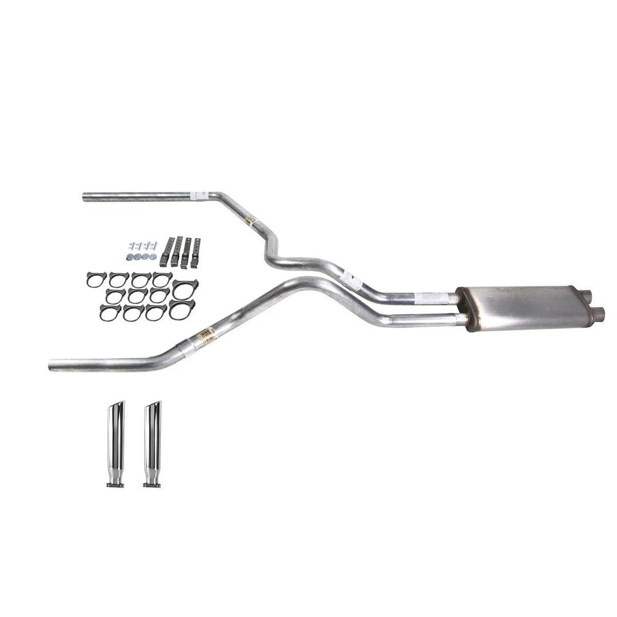 Dual Exhaust Pipe for Silverado (1996–1999) Stainless Steel with RC Tip