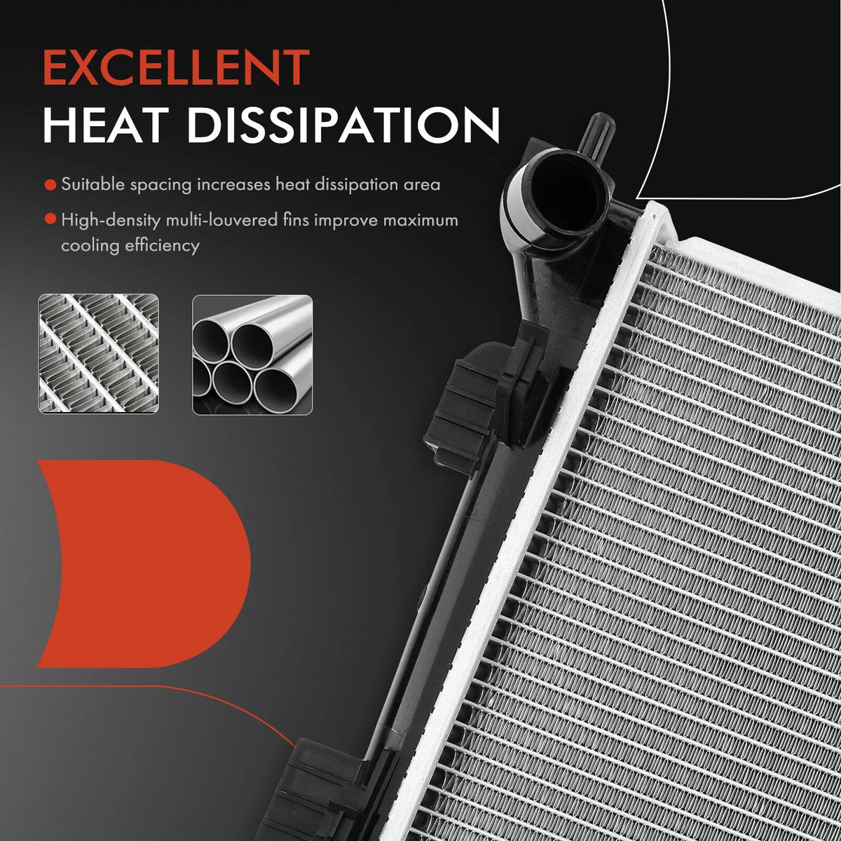 Auto Trans Radiator with Trans Oil Cooler for Hyundai Accent Kia Rio