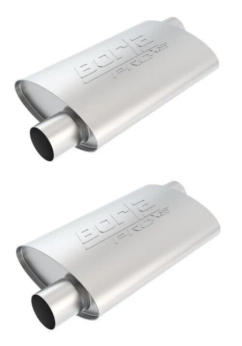 2 Borla Performance Exhaust Muffler 40353 for Universal Fit (Offset Reversible)