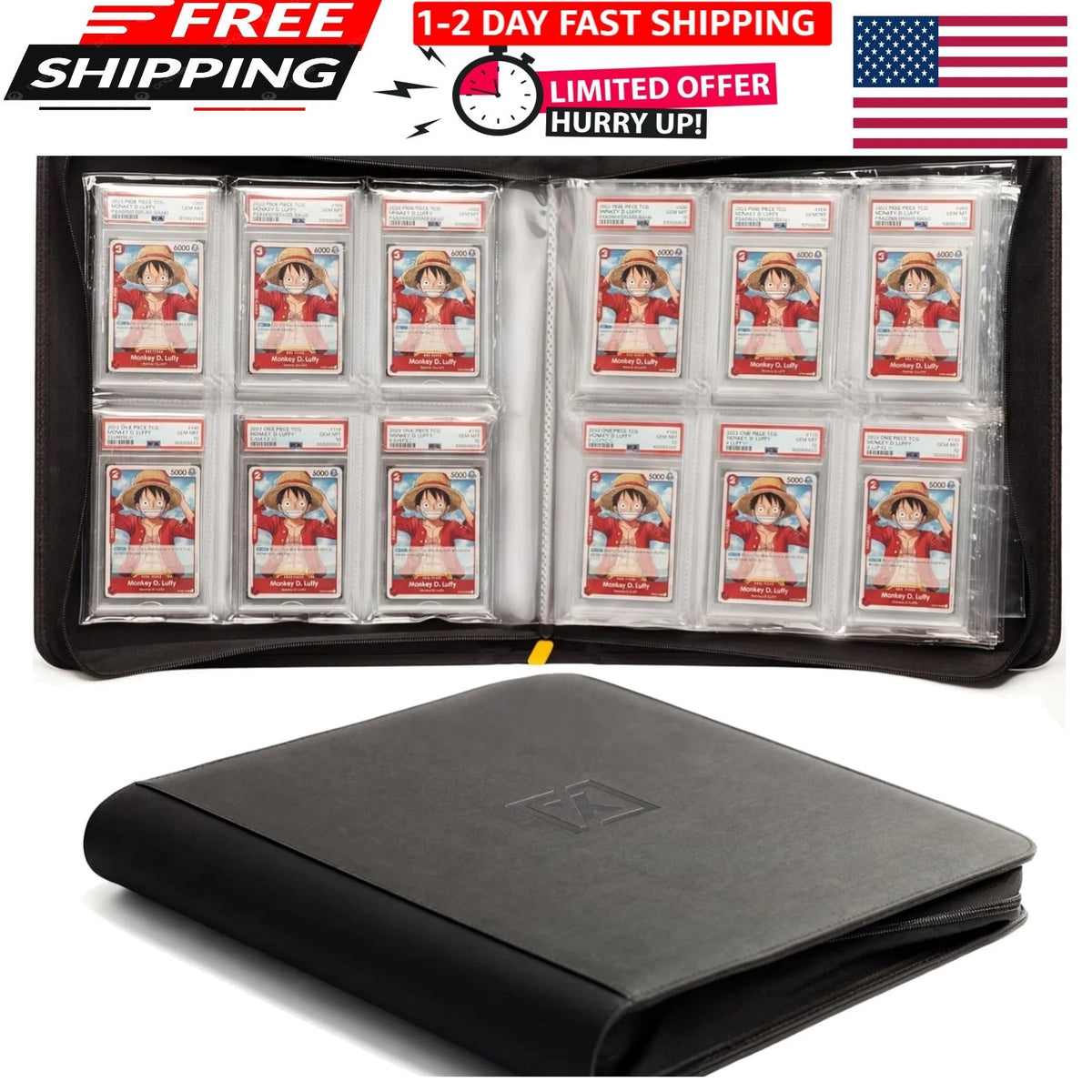 Graded Card Binder for PSA and CGC Slabs (Holds 60 Graded Slabs)