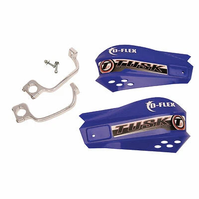 Tusk MX D-Flex Handguards for ATV (2010–2023) - Blue