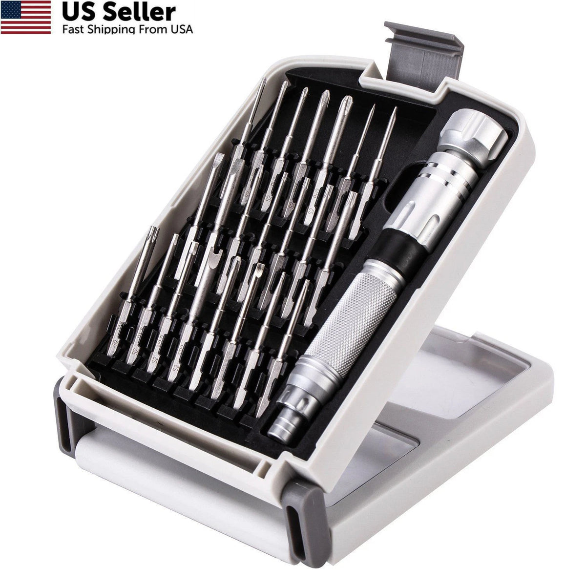 Set of 22 Precision Screwdrivers for Electronics