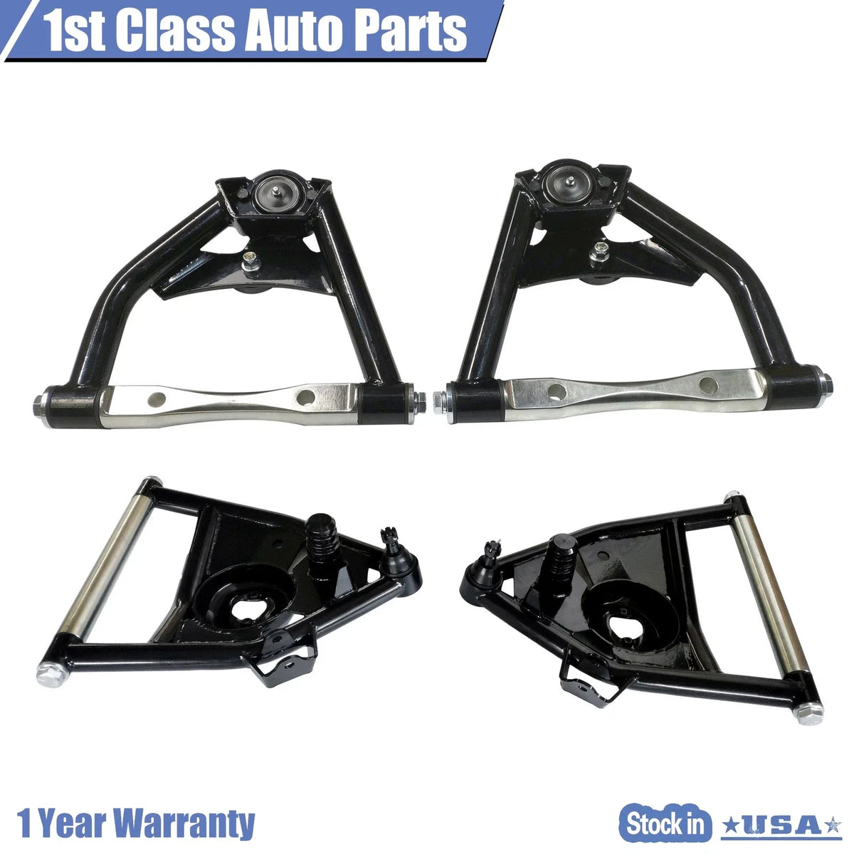 Set of 4 Front Upper Lower Control Arms for Chevy C10 (1963–1972)