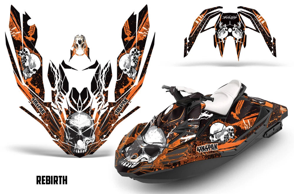 Graphic Stickers Decals for Sea-Doo Bombardier Spark 3 UP (2015–2018)
