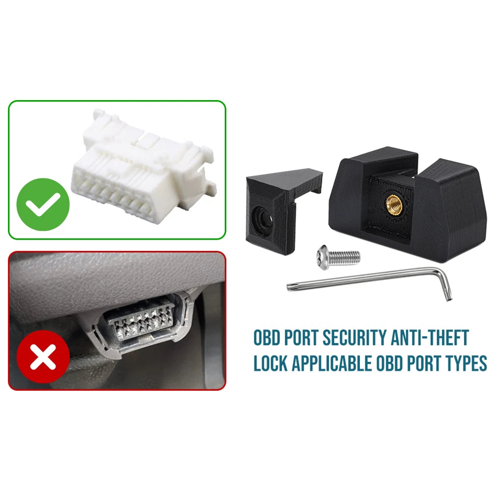 OBD Port Anti-theft Security Lock Tab for 1996+ Vehicles (OBD 2 Port)