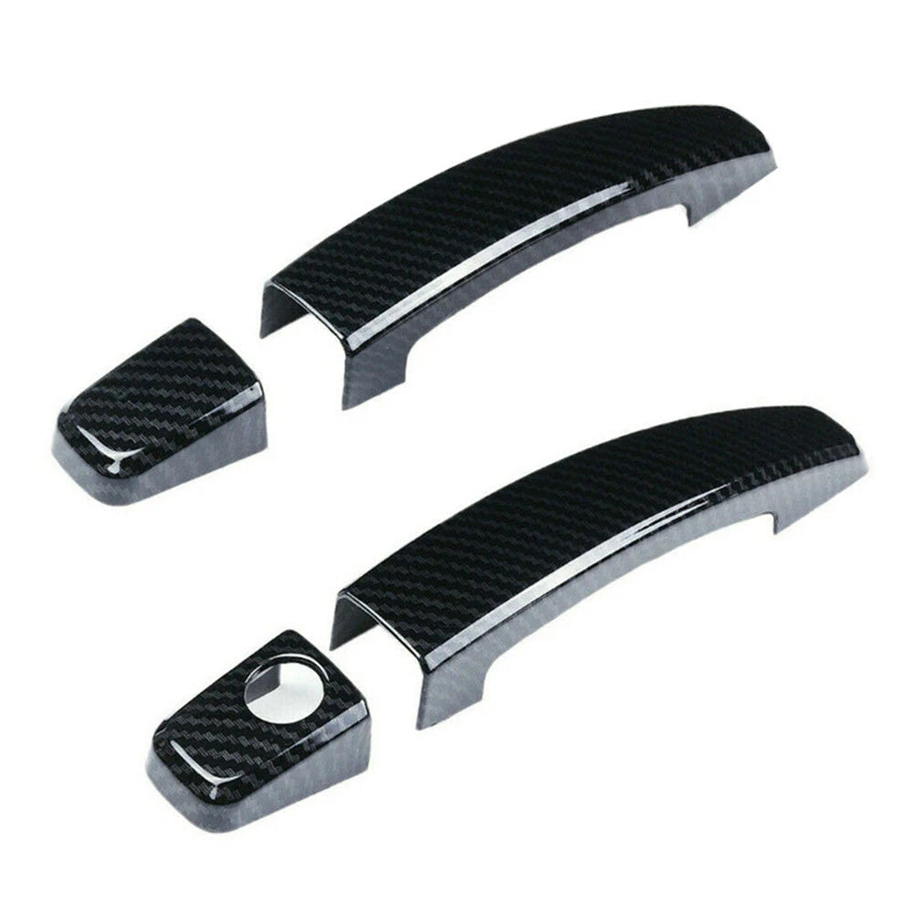2PC Carbon Fiber Door Handle Cover Trim for Chevrolet Camaro (2010–2015)