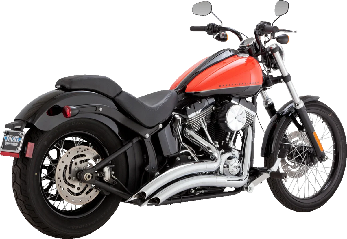 Vance & Hines Big Radius 2-into-2 Chrome Exhaust for Harley Softail (1986–2009)