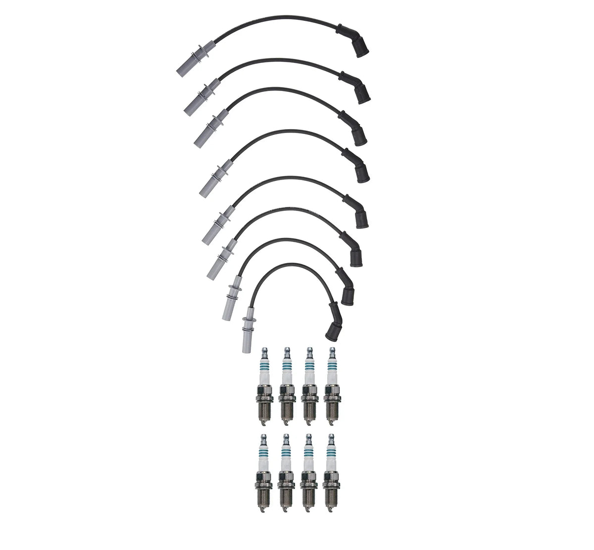Denso Wire Set & 8 Iridium Power Spark Plugs for Dodge Dakota (2005–2007)